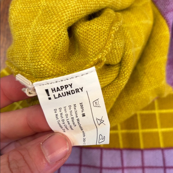 Gorgeous Purple & Yellow Grid Print Knit Skater Skirt – Girls 110/5 – European - Picture 2 of 5